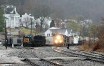 EB freight going by the yard